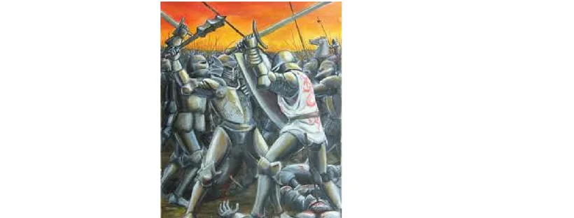 knight in battle
