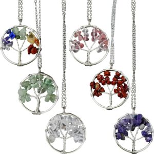 crystal tree of life pendant
